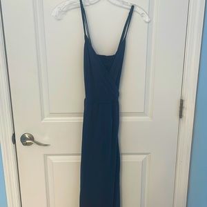 Navy maxi dress
